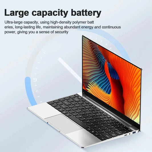 14.1" laptop Notebook Windows 11 intel Atom A3950 Laptop Computer 12GB RAM 2TB SSD 1920*1080P learning Notebook PC Computer
