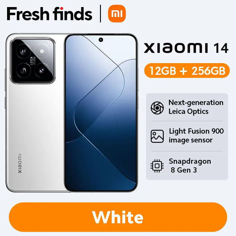 World Premiere Xiaomi 14 Smartphone Global Version RAM 12GB ROM 256GB 512GB Snapdragon 8 Gen 3 Leica Camera 50MP 6.36" AMOLED