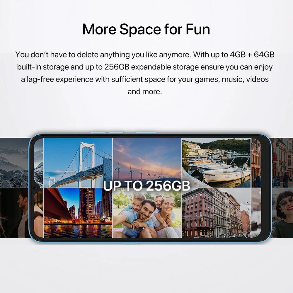 UMIDIGI A13S 4GB 64GB Android 11 Quad Core 6.7" HD+ Display Cellular 5150mAh 16MP Rear Camera Global 4G Network