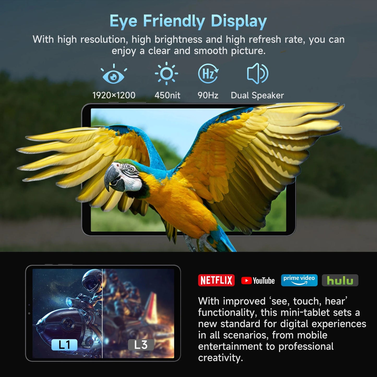 ALLDOCUBE iPlay70 mini Pro Tablet 8.4" 90Hz Display MT8791 16GB(8GB+8GB Virtual)RAM 256GB ROM 4G LTE 6050mAh Android15