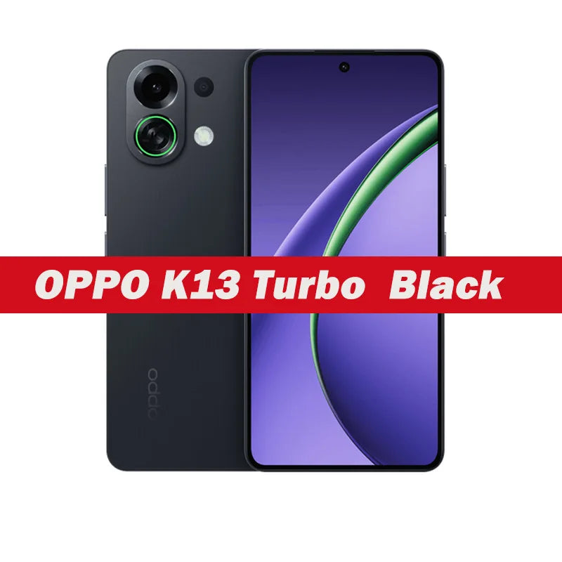 Original OPPO K13 Turbo 5G 6.8" AMOLED Dimensity 8450 120Hz 7000mAh Battery 80W SuperVOOC 50MP Camera NFC OTA ColorOS 15 Turbo