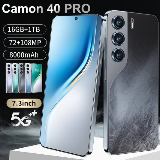 High Quality Camon 40 5G Smartphone New Arrival 4K 108MP Rear Camera 16+1TB Memory for French Spanish Gaming CDMA Wholesale