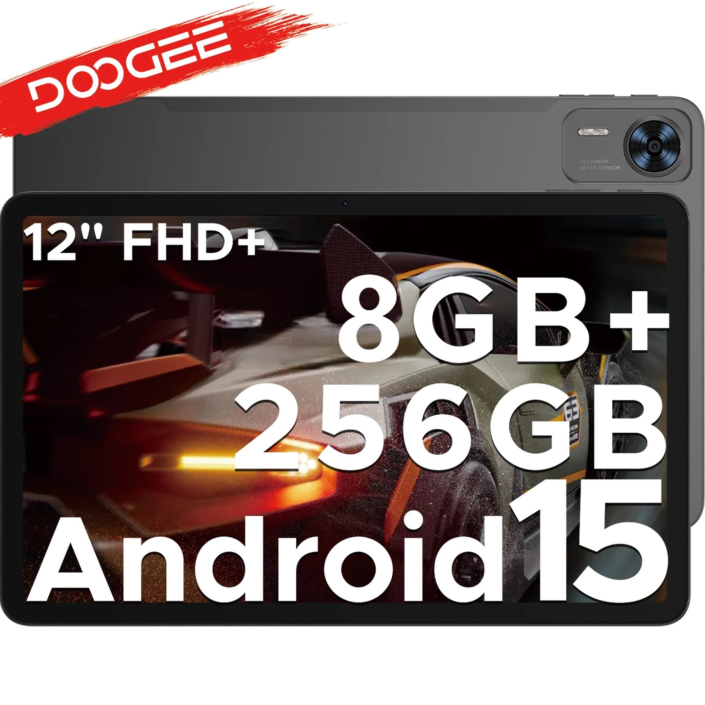 Global Version DOOGEE T36 Android Tablet 15 8 + 256GB 12 ''FHD + 90Hz IPS Display Unisoc T620 Octa Core 8800mAh Battery Widevine L1