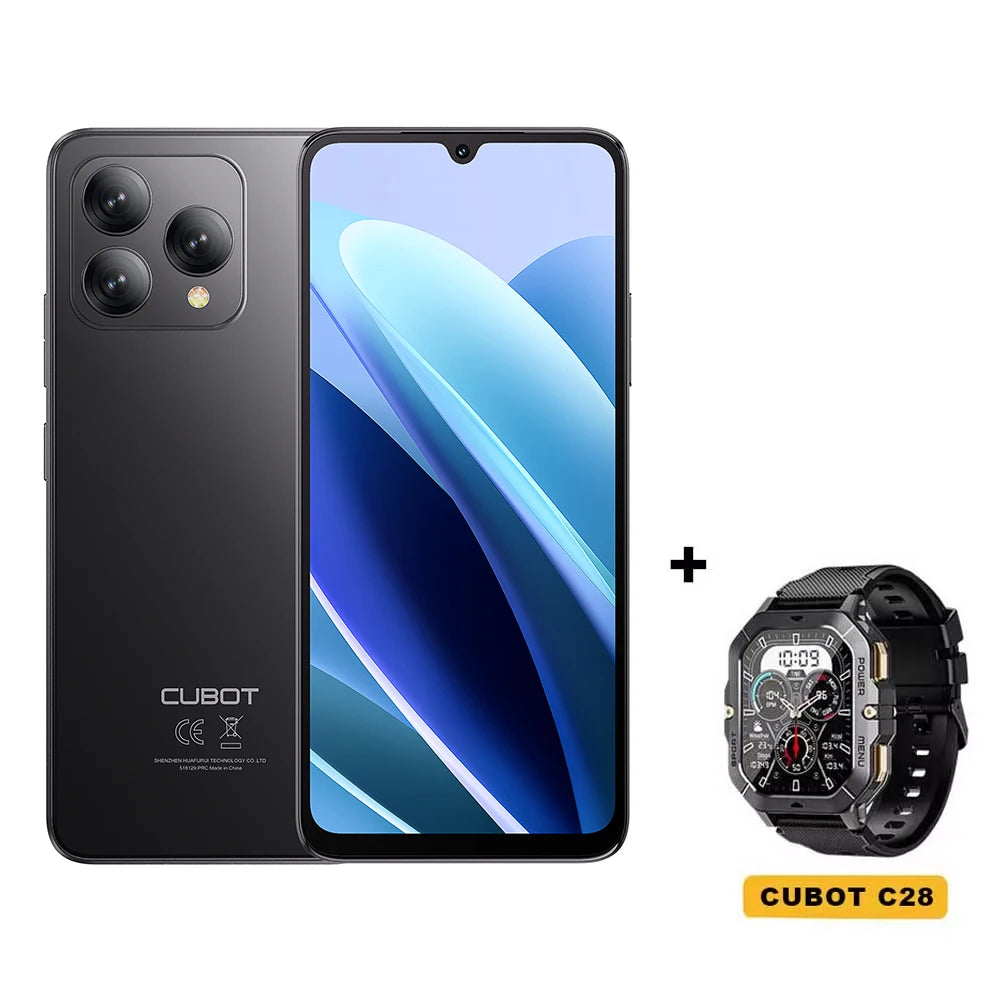 Cubot A40 Smartphone, Android 15, 12GB RAM+256GB ROM, 6.88-Inch 120Hz Screen,Octa-core, 48MP Camera, 5100mAh Battery,NFC,Face ID