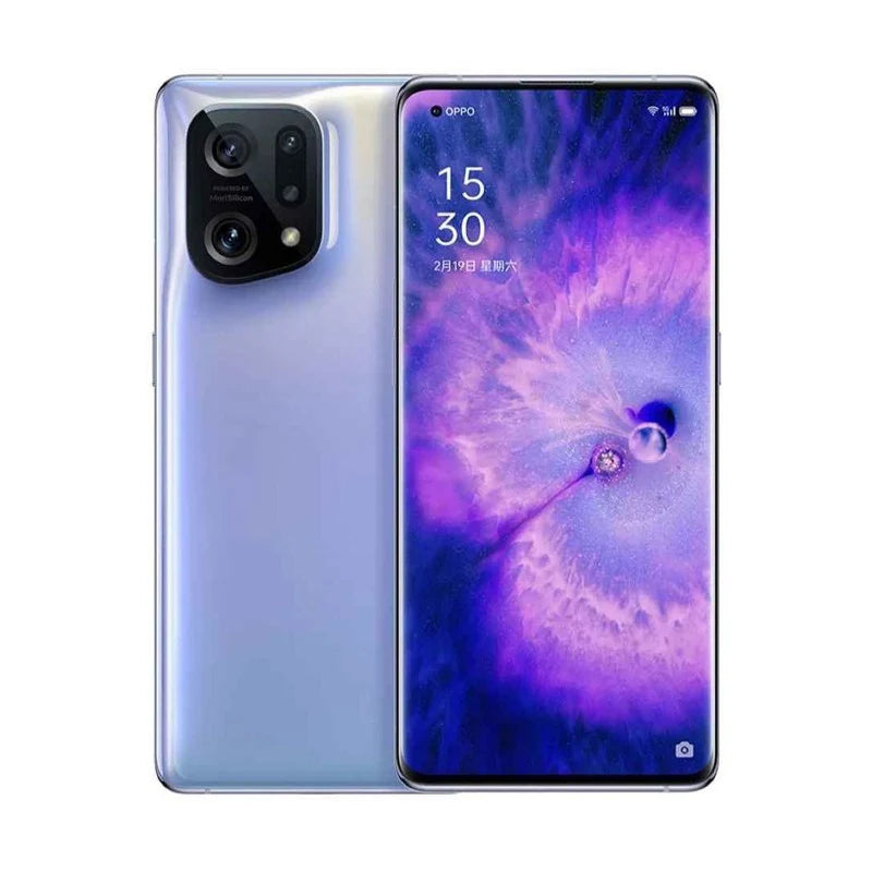 Original Oppo Find X5 Mobile Phone Snapdragon 888 Android 12.0 Screen Fingerprint 6.55" 120HZ 80W Charger 50.0MP used phone