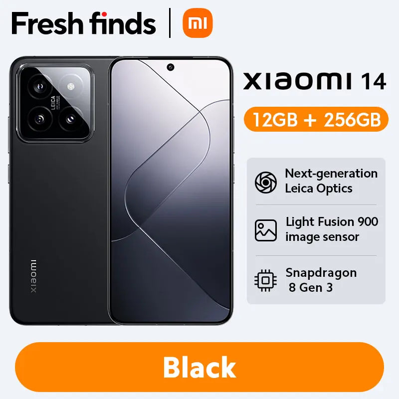 World Premiere Xiaomi 14 Smartphone Global Version RAM 12GB ROM 256GB 512GB Snapdragon 8 Gen 3 Leica Camera 50MP 6.36" AMOLED