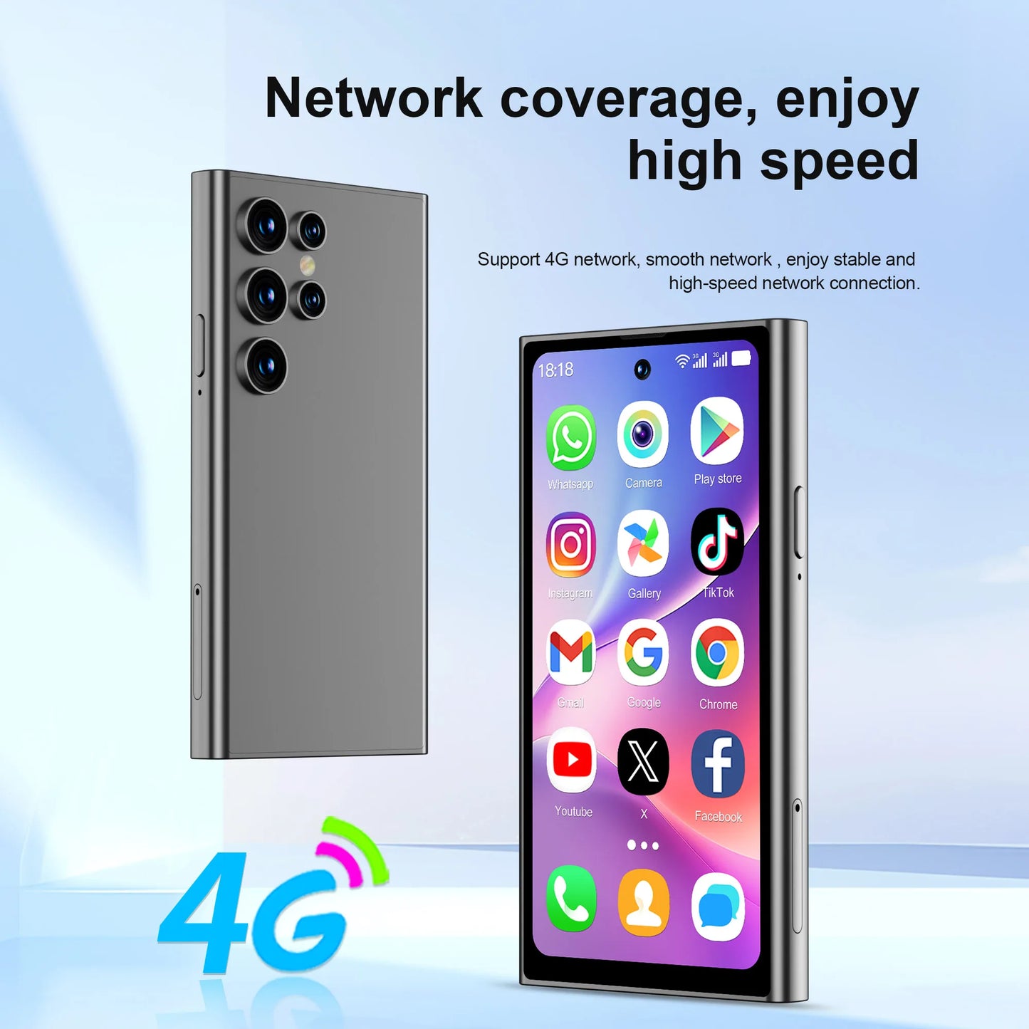 SERVO S27 Mini 4G Version Small Smartphone Android 12.0 OS ROM 16/64GB Google Play Face Unlock Compact Smart Phone Dual SIM Card