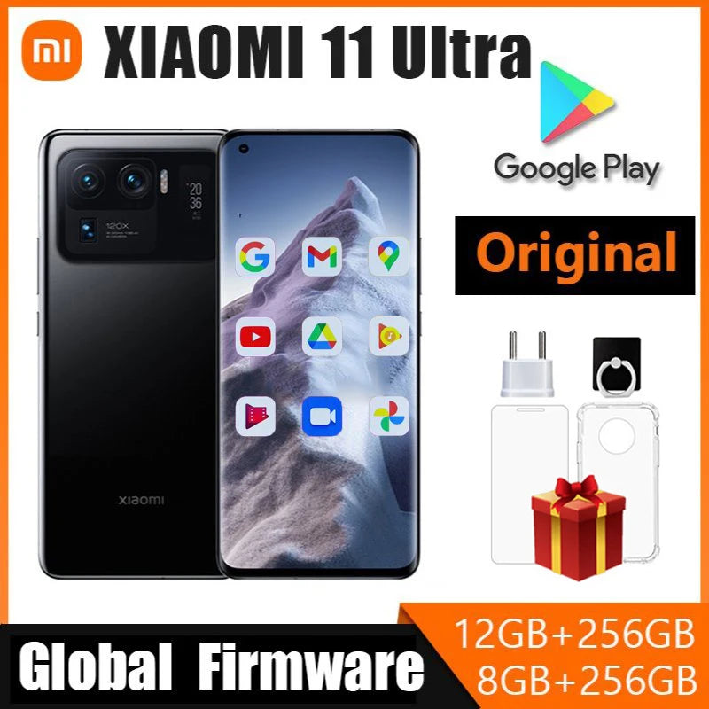 Xiaomi Mi 11 Ultra Smartphone 5G HyperOS 1.0  5000mAh Battery Octa-core 50MP Camera 6.81” Display Android used phone