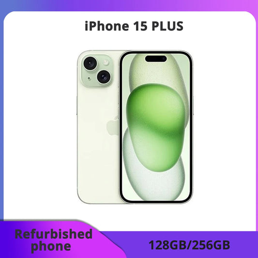 Refurbished phone iPhone 15 Plus/256GB ROM 6GB RAM "Genuine Super Retina Ole Face ID NFC A16 excellent condition