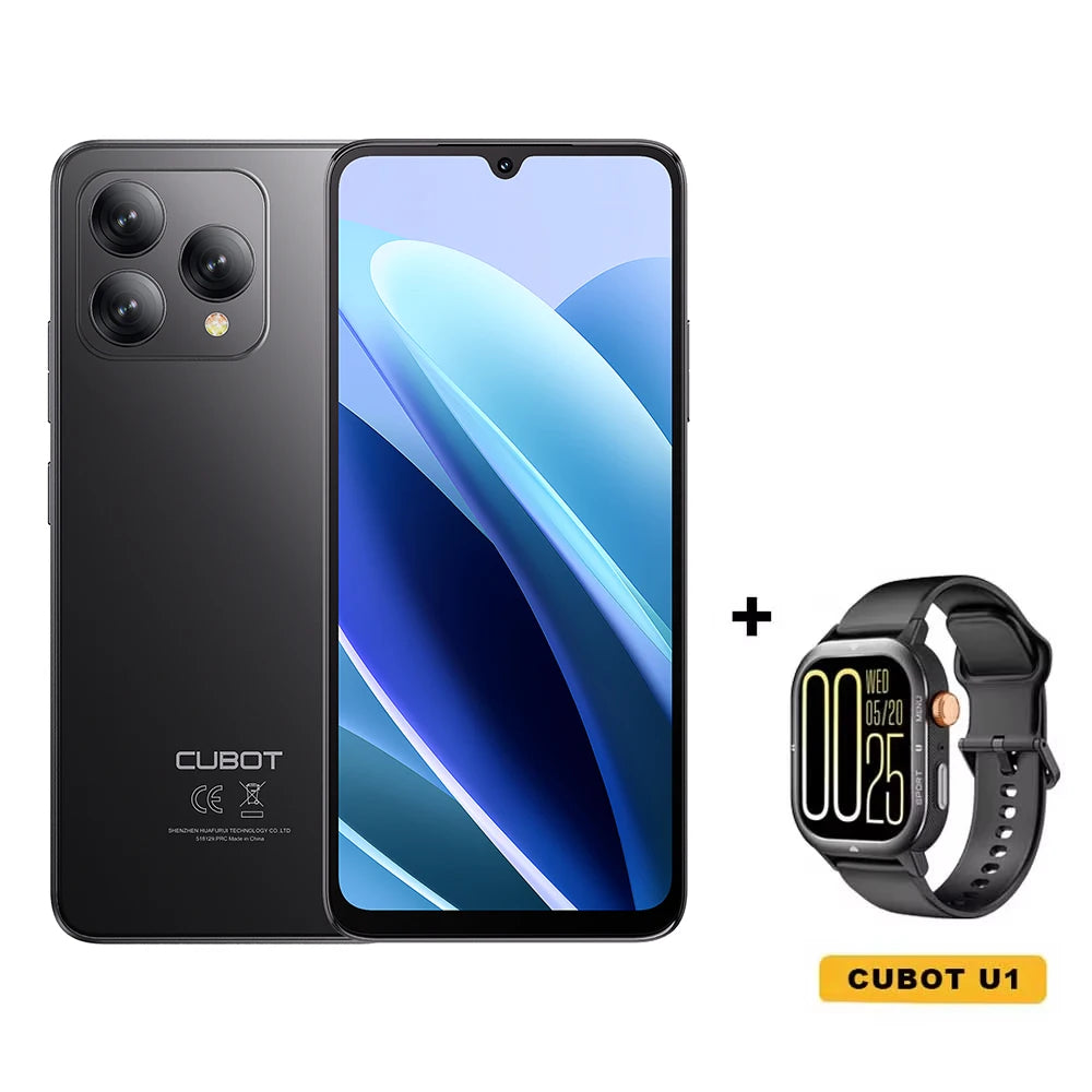 Cubot A40 Smartphone, Android 15, 12GB RAM+256GB ROM, 6.88-Inch 120Hz Screen,Octa-core, 48MP Camera, 5100mAh Battery,NFC,Face ID