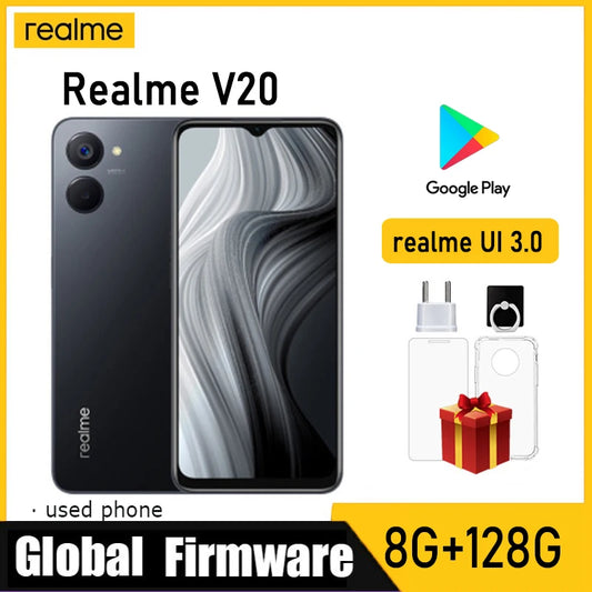 OPPO realme V20 5G Global firmware inch Dual SIM 8GB 128GB realme UI 3.0 Main camera 13MP Used Phone