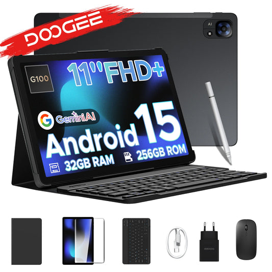 Global Version Doogee Tab E3 Tablet Pc Android 15 Gemini Ai 11-Inch Ultra-Clear 32Gb(8+24) 256Gb Helio G100 8800Mah Battery Tablet