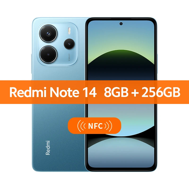 Xiaomi Redmi Note 14 Global Version MTK Helio G99 Ultra Smartphone 108MP AI Camera 5500mAh 6.67" 120Hz AMOLED Display IP54