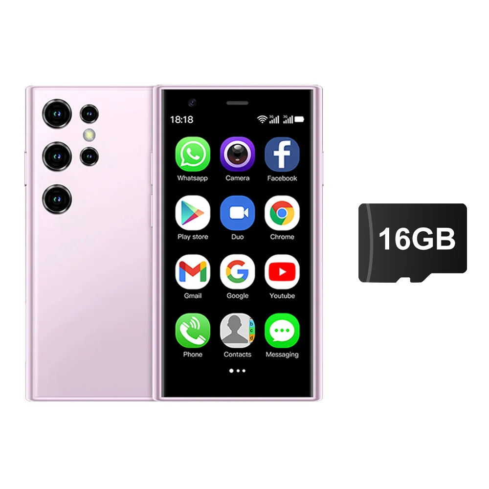 SERVO S23 ULTRA Mini Smartphone Android OS 2GB RAM+16GB ROM Play Store WiFi Hotspot 3.0" Display Palm Smart Cellphones 3G WCDMA