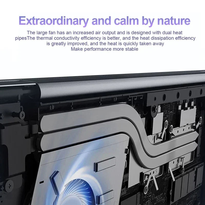 New 15.6 inch Portable Laptop  Windows 11 16GB RAM+2048GB ROM Intel N3700 Narrow Bezel Screen PC Office Entertainment Laptop