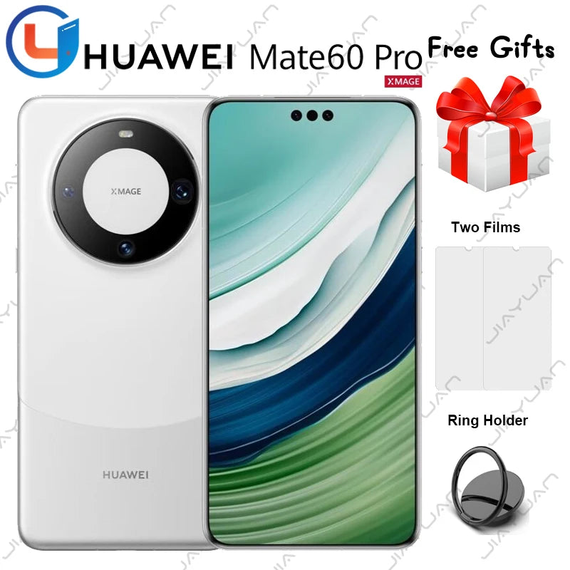 Original Huawei Mate 60 Pro 5G Mobile Phone 6.82" OLED 120Hz Screen Kirin 9000S HarmonyOS 4.0 Battery 5000mAh Smartphone