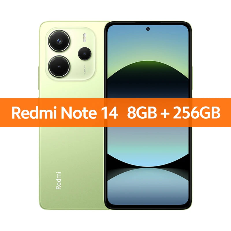 Xiaomi Redmi Note 14 Global Version MTK Helio G99 Ultra Smartphone 108MP AI Camera 5500mAh 6.67" 120Hz AMOLED Display IP54