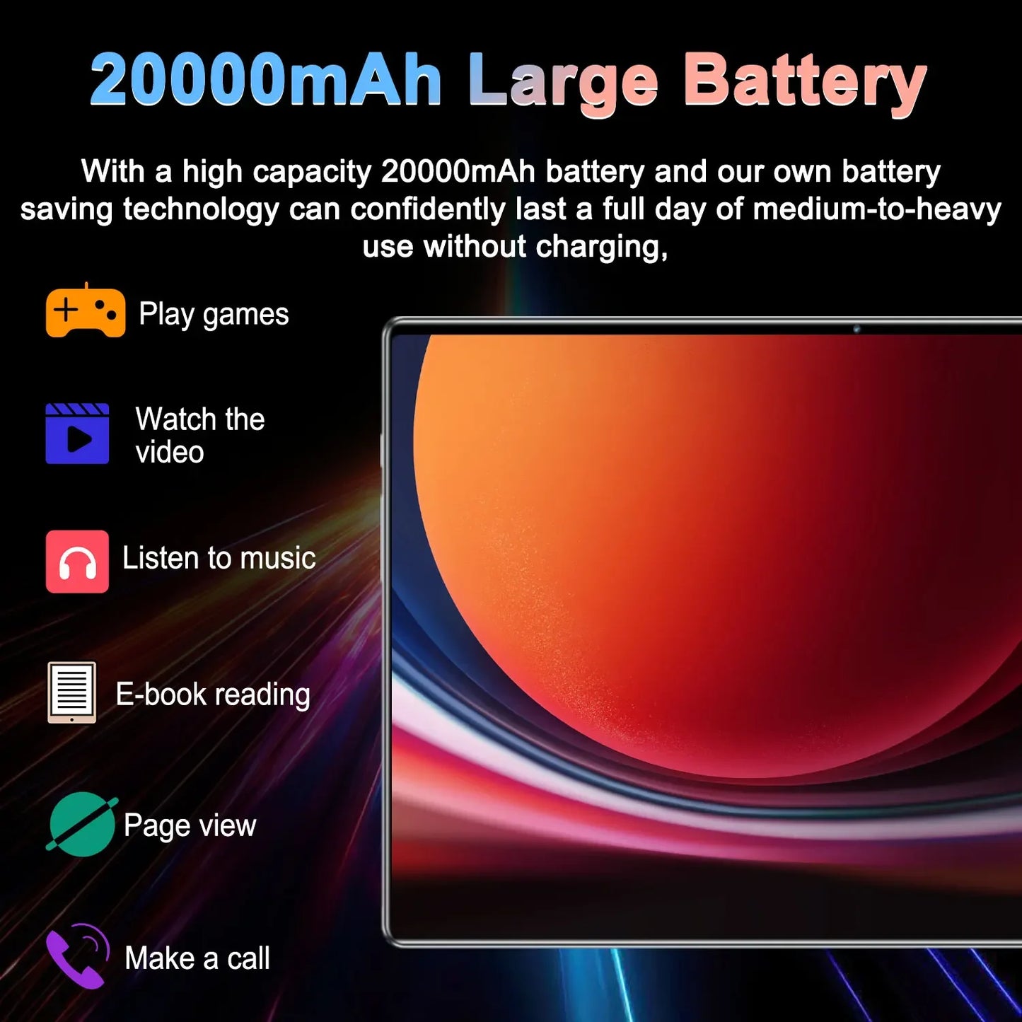 2025 S11 ultra Tablet Android 20000mAh 10.36 inch Global Version 16GB+1TB New Network 14 Core Android 13.0  Wifi Tablet