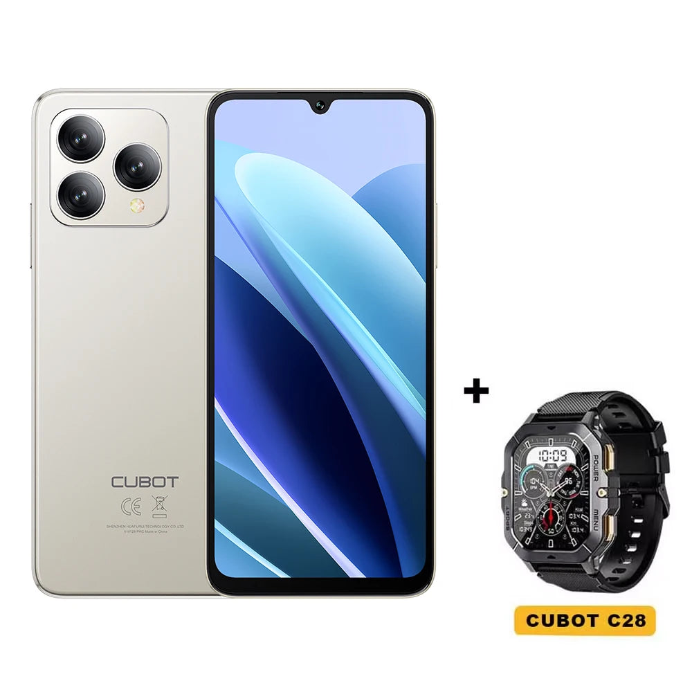 Cubot A40 Smartphone, Android 15, 12GB RAM+256GB ROM, 6.88-Inch 120Hz Screen,Octa-core, 48MP Camera, 5100mAh Battery,NFC,Face ID