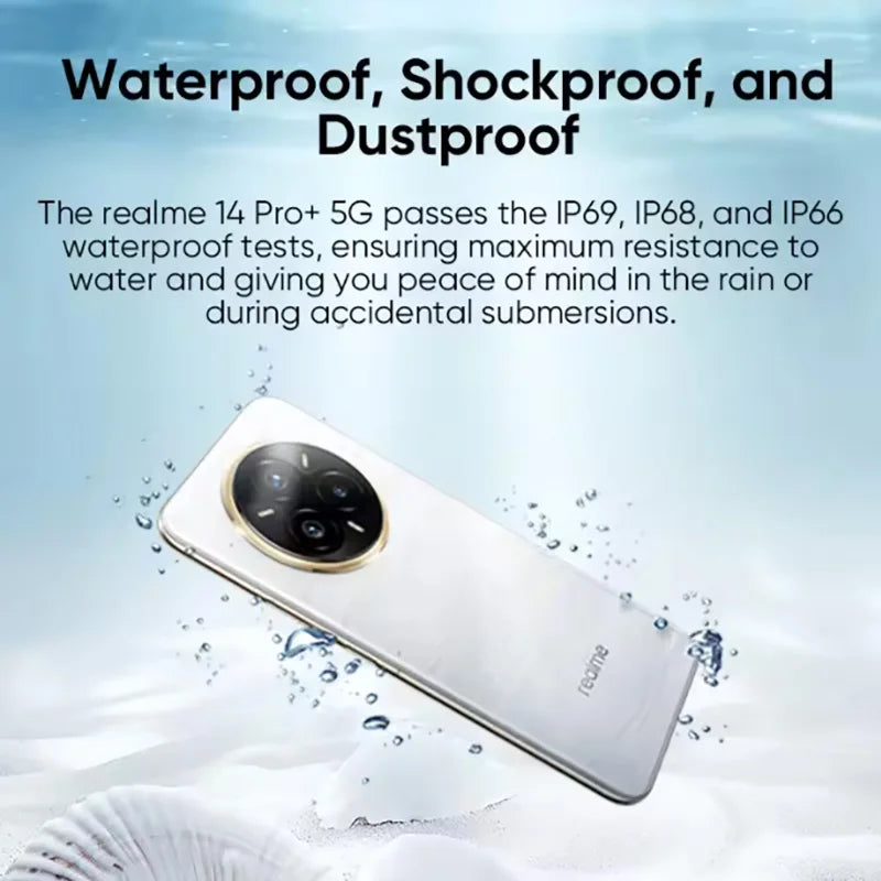 2025 Realme 14 Pro+ Smartphone 5g Snapdragon 7S Gen 3 6.83'' 120Hz Oled Screen  realme 14 Pro Plus Nfc Global Version