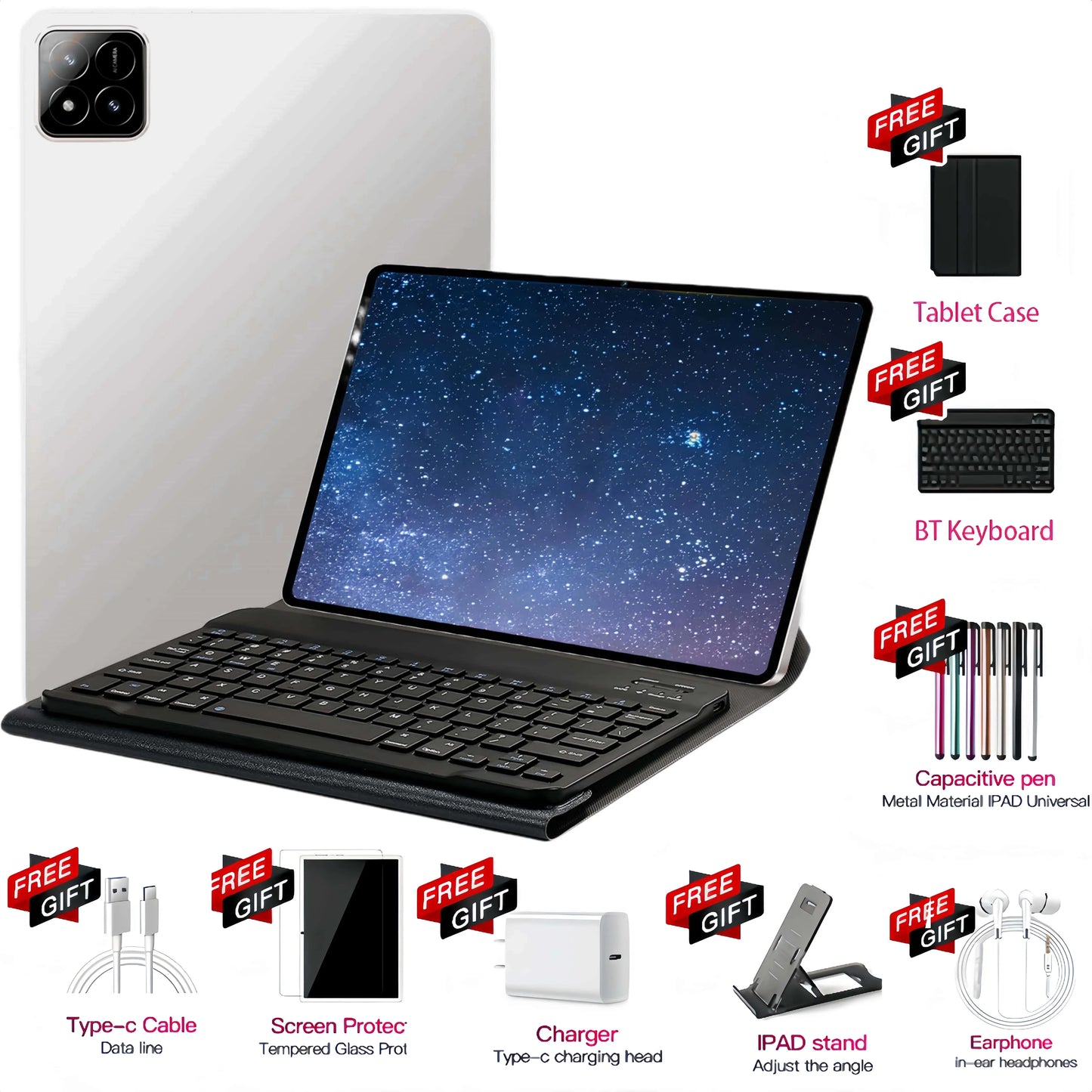 2025 Brand New  Original PAD 7S Pro Android 14 Snapdragon 8gen2 Tablets 20000mAh 11Inch HD 22GB+2TB 5G Dual SIM Wifi Tablet PC