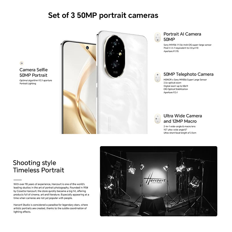 HONOR 200 12GB+256GB 512GB 6.7” OLED Screen, 5G, Dual SIM, 50MP Triple Camera, Android Smartphone