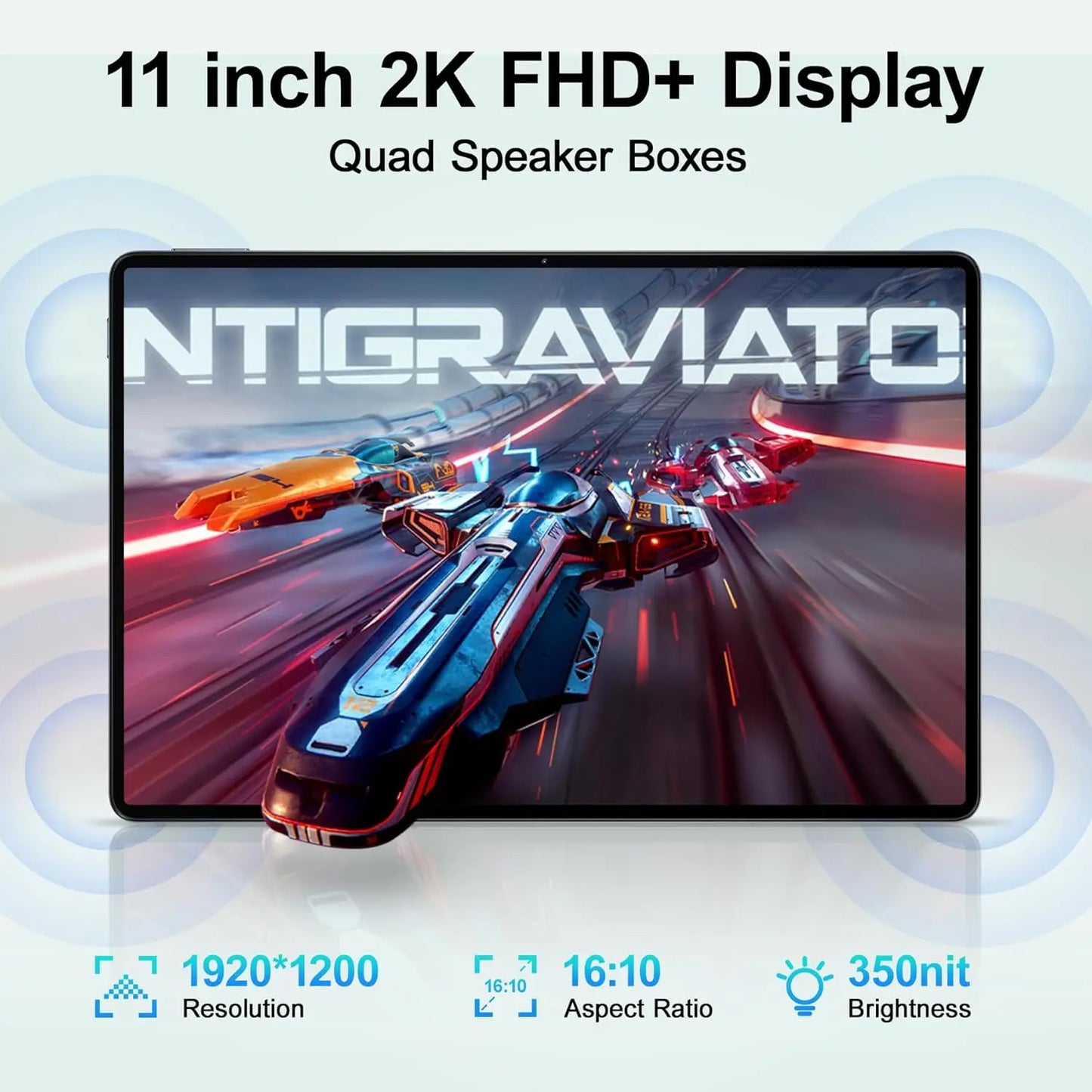 OUKITEL OT8 Tablet 11"2K,Android 13 Con Penna,30(6+24)GB+256GB,Octa-Core Unisoc T606,8800mAh,8MP+13MP AI Camera,4G Dual SIM/GPS