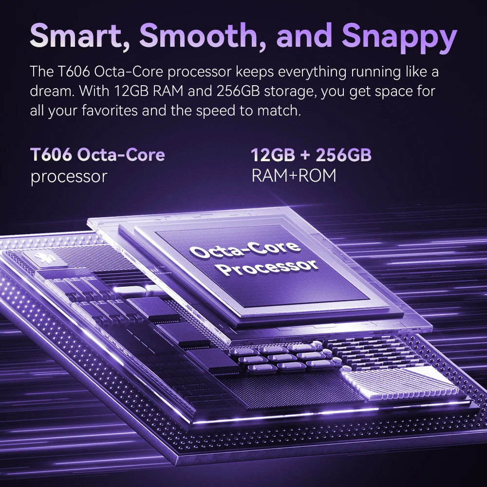 Cubot A40 Smartphone, Android 15, 12GB RAM+256GB ROM, 6.88-Inch 120Hz Screen,Octa-core, 48MP Camera, 5100mAh Battery,NFC,Face ID