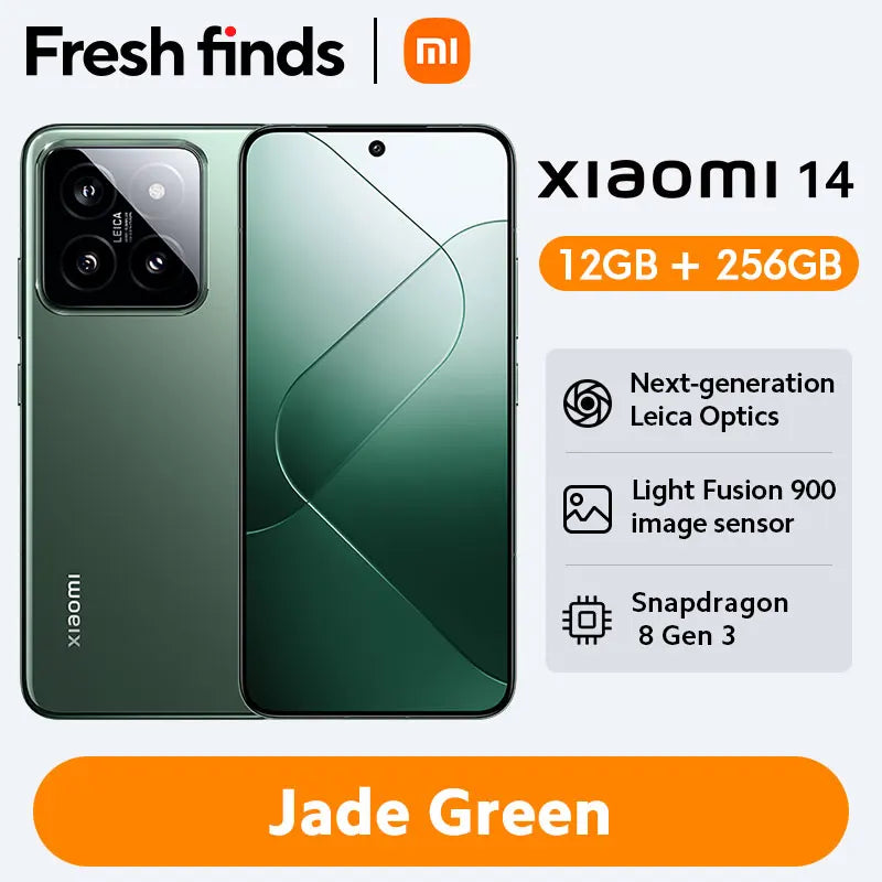 World Premiere Xiaomi 14 Smartphone Global Version RAM 12GB ROM 256GB 512GB Snapdragon 8 Gen 3 Leica Camera 50MP 6.36" AMOLED