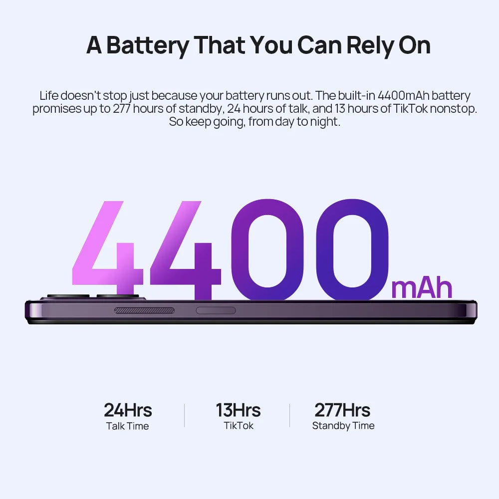 Ulefone Note 16 Pro 4G,16 ГБ（8ГБ+8ГБ расширенной）256 ГБ,Android 13, телефон,50 МП, 6,52 дюйма,4400 мАч,GPS,глобальная версия