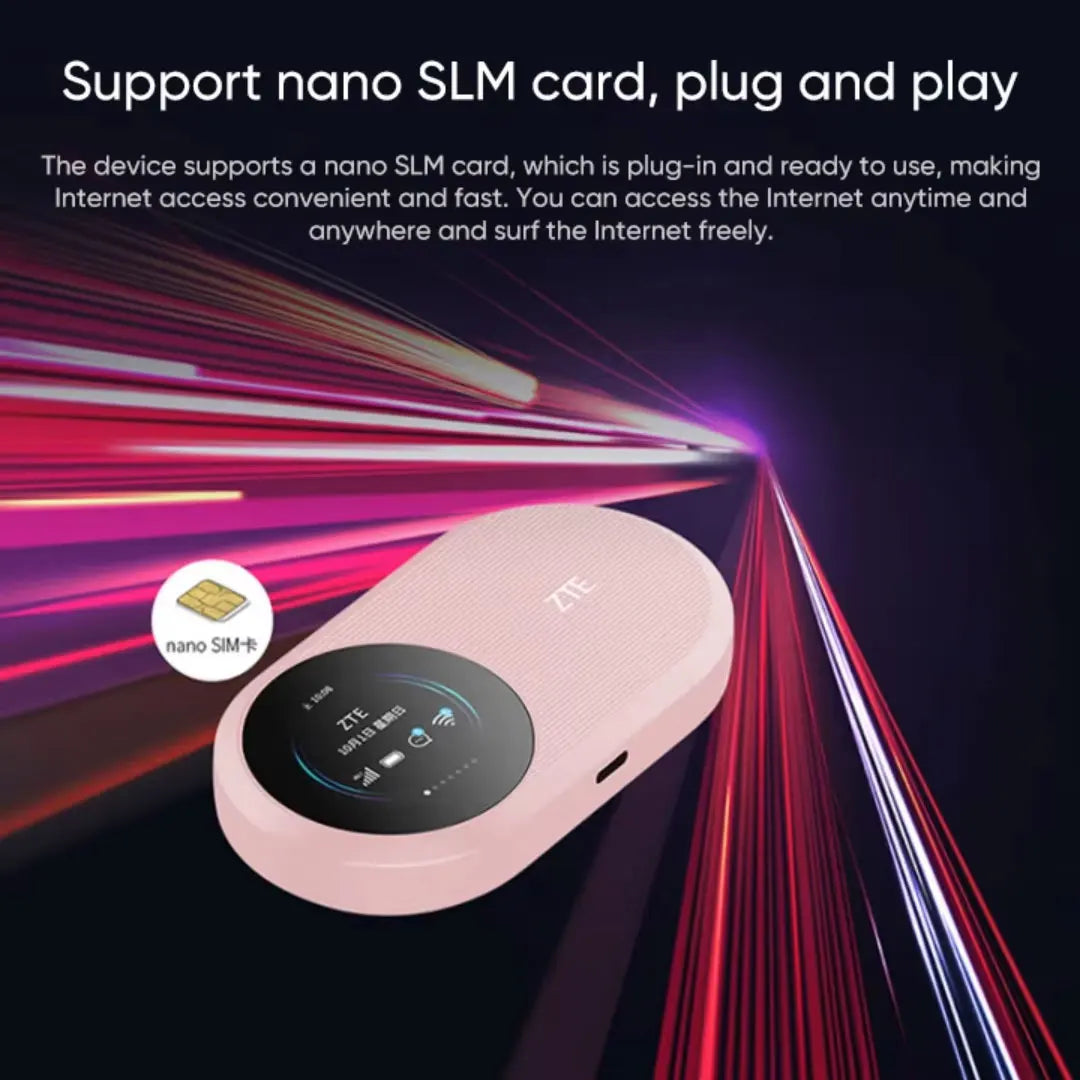 Original ZTE U10S Pro 4G LTE WiFi 6 229Mbps Mobile Router Pocket WiFi Router 3000mAh Sim Card Modem Portable Travel MiFi Hotspot