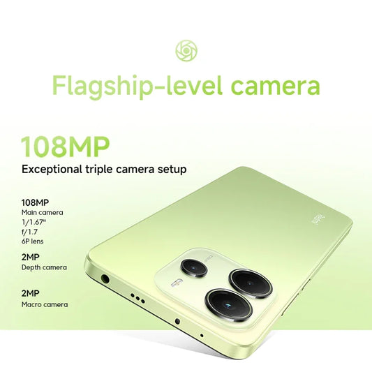 Xiaomi Redmi Note 14 Global Version MTK Helio G99 Ultra Smartphone 108MP AI Camera 5500mAh 6.67" 120Hz AMOLED Display IP54