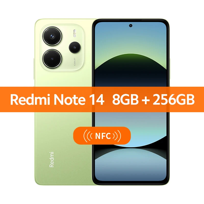 Xiaomi Redmi Note 14 Global Version MTK Helio G99 Ultra Smartphone 108MP AI Camera 5500mAh 6.67" 120Hz AMOLED Display IP54