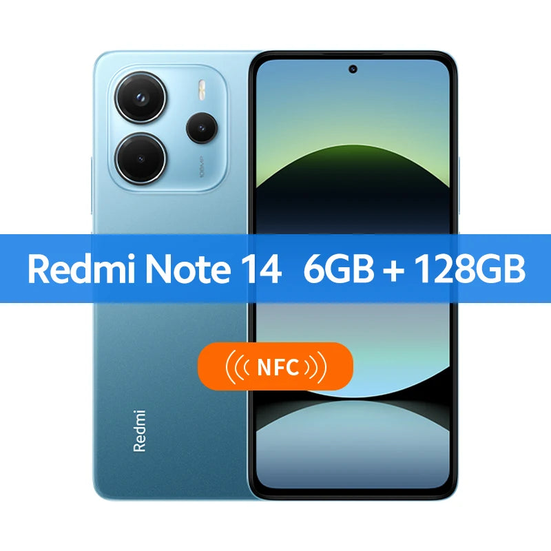 【World Premiere】Global Version Xiaomi Redmi Note 14 MediaTek Helio G99-Ultra 108MP AI 5500mAh 6.67" AMOLED 120Hz Display