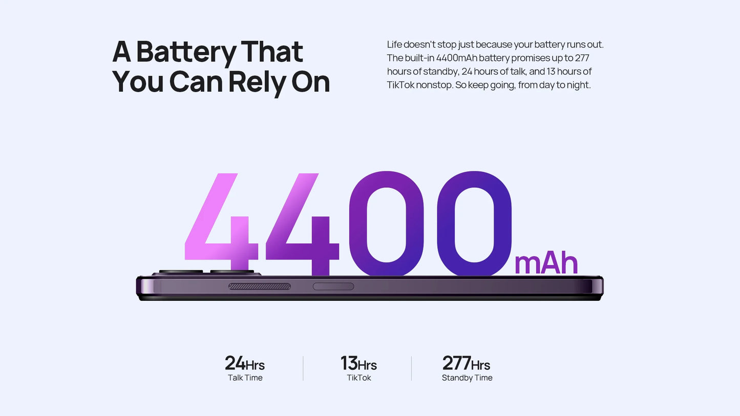 Ulefone Note 16 Pro 4G,16 ГБ（8ГБ+8ГБ расширенной）256 ГБ,Android 13, телефон,50 МП, 6,52 дюйма,4400 мАч,GPS,глобальная версия