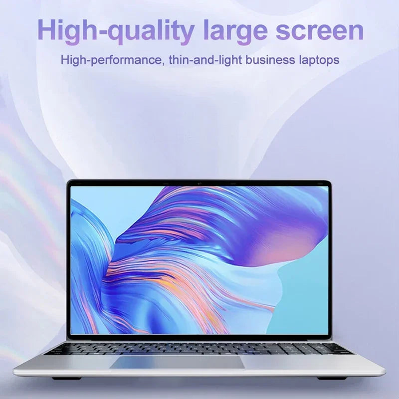 New 15.6 inch Portable Laptop  Windows 11 16GB RAM+2048GB ROM Intel N3700 Narrow Bezel Screen PC Office Entertainment Laptop