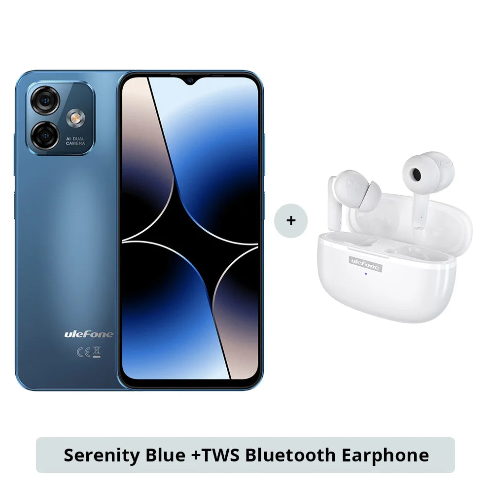 Ulefone Note 16 Pro 4G,16 ГБ（8ГБ+8ГБ расширенной）256 ГБ,Android 13, телефон,50 МП, 6,52 дюйма,4400 мАч,GPS,глобальная версия