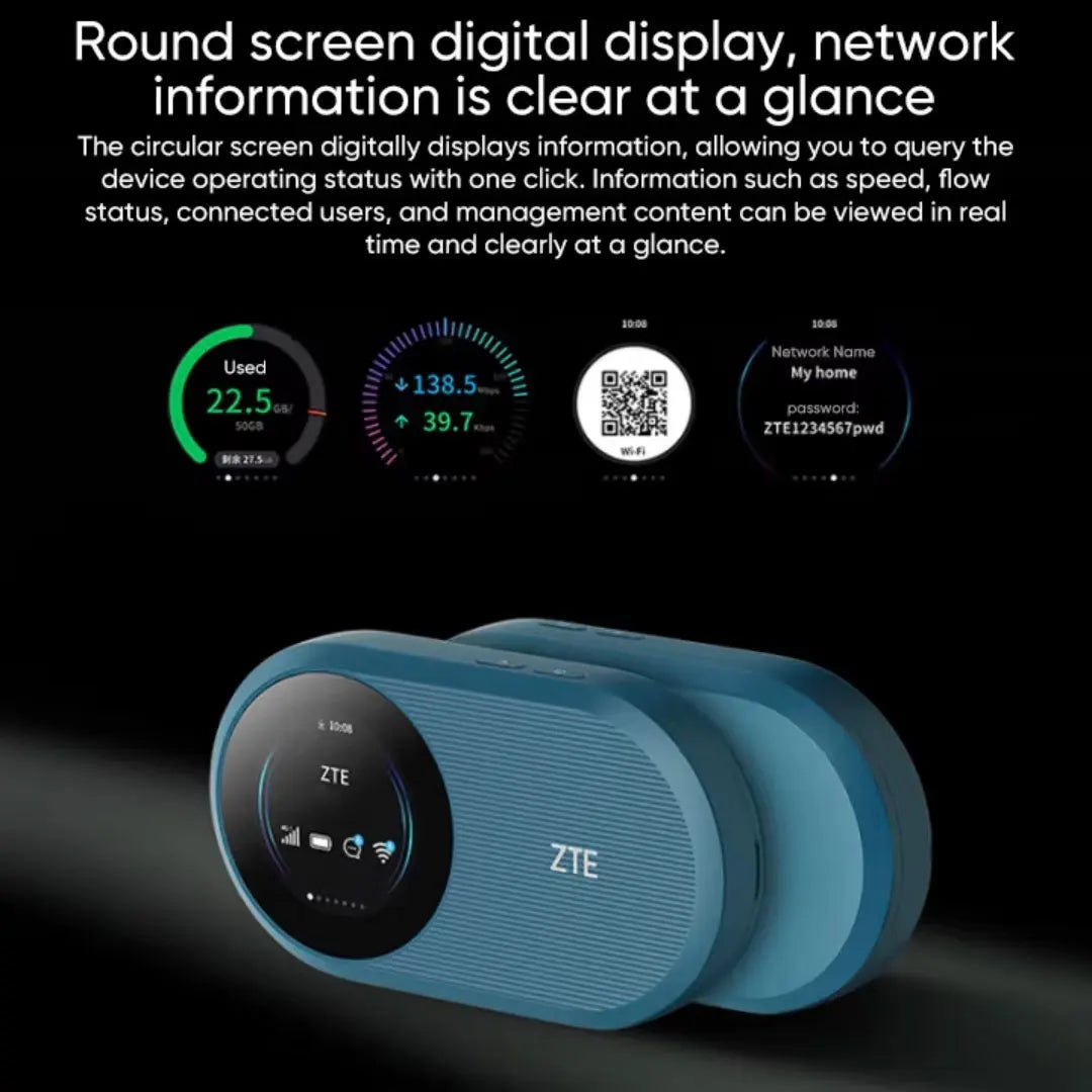 Original ZTE U10S Pro 4G LTE WiFi 6 229Mbps Mobile Router Pocket WiFi Router 3000mAh Sim Card Modem Portable Travel MiFi Hotspot